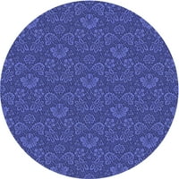 Ahgly Company u zatvorenom okruglom uzorkovima COBALT plavi prostirke, 6 'okrugli