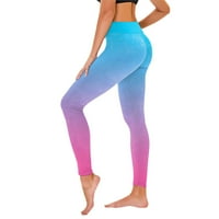 Ženska mekana fit casual gradijentski higoskopski visoki struk joga hlače ženska dnevna vježba za trčanje