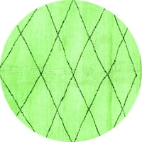 Ahgly Company u zatvorenom okruglom krute zelene moderne prostirke, 5 'krug