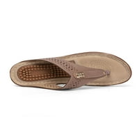 Tenmi ženska sandala na tangi sandale Ljetne flip-flops plaže slajd papuče dame vintage udoban smeđi