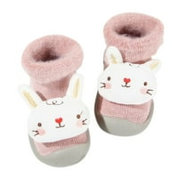 Cipele za djecu Tople zimske čarape za bebe crtane koralj Velvet Tople čarape Nelične slatke plišane