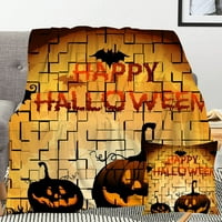Halloween Dekorativni pokrivač s jastukom, monstrum pokrivač za spavaću sobu dnevni boravak Dorm Holiday