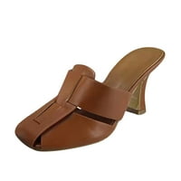 Luiyenes modne sandale s visokim petom opružne cipele i ljetne ženske šuplje povremene ženske sandale