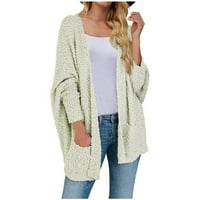 Džemper za žene Otvoreni prednji meki kardigan lagani kardigan tanka nejasna fleece kardigan odjeća