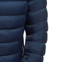 Muški kaputi i jakne zazor pune boje postolje ovratnik zipper na ramenu grudi rombus muški pamučni kaput