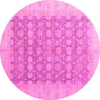 Ahgly Company u zatvorenom okruglu Oriental Pink Modern Dield Prostirke, 4 'Round