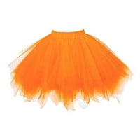 Ženska kratka suknja Vintage Tulle suknja Ballet Bubble Tutu Mesh Dancing suknje Elastični struk suknje