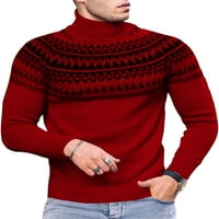 Glookwis muški pleteni džemperi dugih rukava zimski topli Jumper vrhovi kancelarijski izvlakač kornjača