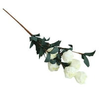 Amousa umjetni PE lažni cvjetovi ruža cvjetni vjenčani buket mladenka mondral hidrongea dekor wh wh
