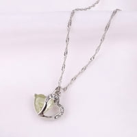 Ogrlice Privjesci za žene Djevojke Modni srčani kristal Rhinestone Silver Chain Jewelry h Ogrlice pokloni