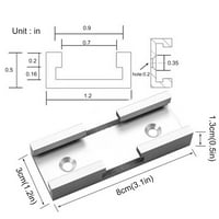 Firlar 30 * aluminijumski legura T-staze za priključni dijelovi T-Slot Mitre Track Jig sa vijcima Carpenter
