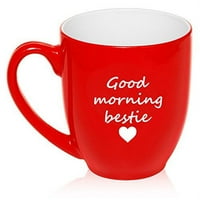 OZ Velika bistro šoljara keramička kava čaj čaša čaša dobro jutro bestie najbolji prijatelj