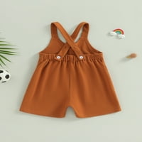 TODDLER Baby Girl Boy Summer Casual Suspender Shorts Rockeckess Bumper kombinezon sa džepovima