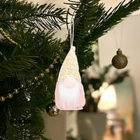 Heiheiup rekviziti lutka božićni božićni privjesci Santa ukrasi drveća ukras ukras vise gudačke perle