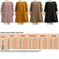 Avamo ženske muslimanske duge bluze dugih bluza, Ležerne prilike Ležerne prilike Sidi Haljine Vintage