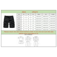 Ketyyh-Chn kratke hlače Muškarci Plus size debele multi-džepne pantalone Black, XL