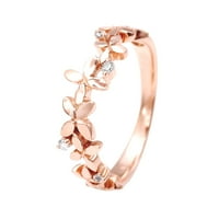 Mnjin ženski cvijet dijamant stilski prsten za angažman prsten nakit poklon ruže zlato 6