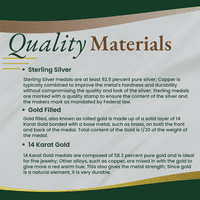 Extel srednje ovalne srebro ispunjene Svetog Lidwina Schiedam Privjesak sa 18 lancem, napravljen u SAD-u