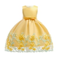 PIMFYLM Toddler Ljetne haljine Djevojke Ljetna haljina Šifon Princess Tutu Haljina cvjetna plaža odjeća