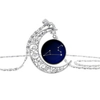 Božićni pokloni Nakit za ljubitelje ljubitelja Univerzum Sazverlacija Mjesec Ogrlica Vremenska privjesna ogrlica na klirensu