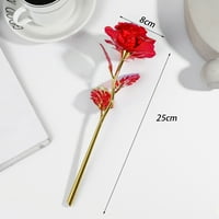Mosiee 24K Zlatna folija Galaxy Rose Cvijet Valentinovo Dan Digen Day Day Ljubitelji pokloni