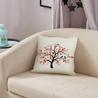 Jiaroswwei Cushion Cover Soft Touch Ispurnut Fla Love Tree Objavljeni kauč na kauč na kauč na kauč na