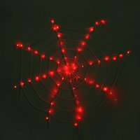 Spider Web svjetla, LED 11.8ft Narančasta šupljina žica sa crnim paukovim osvjetljenjem Spider Web za