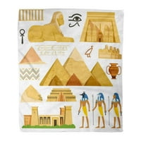 Flannel bacaje pokrivača povijesti Egiptske povijesti KULTURNI I SIMBOLI Egipćani meka za kauč za ležanje