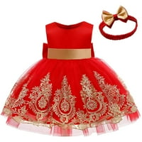 Djevojčica Djevojka Pageant LACE haljina Toddler Party Bowknot haljina haljina sa pokrivačem, pogodna