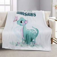 Dinosaur pokrivač za djevojke Dinosaur poklone za djevojčice - samo djevojka koja voli dinosauruse -