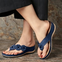 Floleo ženske cipele bavi se ljetnim rasteznim ortotičkim klizačkim sandalama Cross Sandale tkane plažne klin papuče cipele