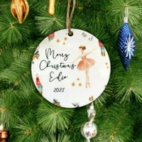 Corashan Božićni dekor personalizirani božićni ukrasi za zagrijavanje akrilnog božićnog drveća