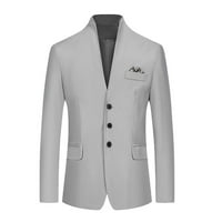Muški ležerni jesen i zimski trend odijelo ovratnik Jednokratni fit okrugli džepni jaknu Malo odijelo