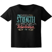 Moja snaga pokazuje slabost majicu žena -image by shutterstock, ženska xx-velika