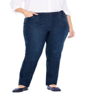 Žena unutar plus veličine ravne noge fineline Jean Jeans