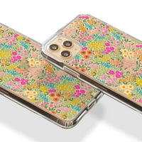 Slatka šarenog cvijeća Telefon za telefon za iPhone Plus Pro MA mini XR Clear Show Cover s estetskim
