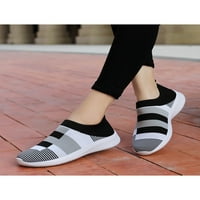 Avamo ženske nonzip sock cipele s niskim najvišim cipelama za hodanje na otvorenom casual stanovi crna siva 6.5