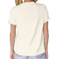 Ali slatka ženska grafička majica sa modnim tiskom - udobnim i trendi ljetnim vrhovima za žene