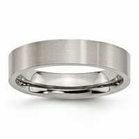 Čvrsti titanijumski mat mat brušeni završetak običan klasični vjenčani prsten udobnosti-fit veličine 11