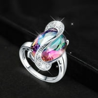 Duhgbne Fashion Seven Rainbow Circon Women Modni trend Cijeli dijamant cirkon zvona Dame Jewelry Diamond