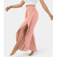 Hlače za žene široka noga visoka struka joga hipi boho plaža plus veličina palazza hlače žene