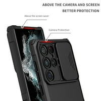 Za Samsung Galaxy S Ultra Slow CASE poklopac sa klizna kamera poklopac objektiva Podesivi štand Hybrid poklopac