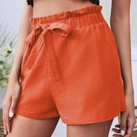 Hvyesh Plus sizene kratke hlače za žene Ljetni elastični struk casual Flowy ChartString Comfy Shorts