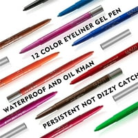 Olovka za eyeliner Boja olovka, šarena gel olovka za olovku vodootporna multikolor