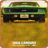 Metalni znak - Camaro - Vintage Rusty Look