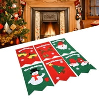 Božićni viseći, kompletni alati Božićni ukrasi za višekratnu upotrebu Slatki uzorak sa Linyard Threerom