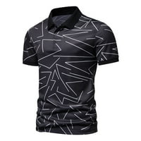 Fopp prodavač muške kratke majice kratkih rukava modna ležerna boja koja odgovara majici Black XL