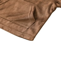 Izhanske novorođene dječje djevojke odjeću s dugim rukavima pulover na vrhu hlače pantalone jesenje odjeće smeđe 18-mjeseci