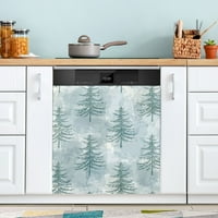 Božićna stabla sa zelenim perilicama za pranje posuđa Magnetska mašina za pranje sudova Hladnjak Naljepnica