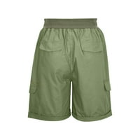 Todqot kratke hlače za žene - visok struk Brzi sušenje novih ljetnih labavih teretnih hlača vojska zelena